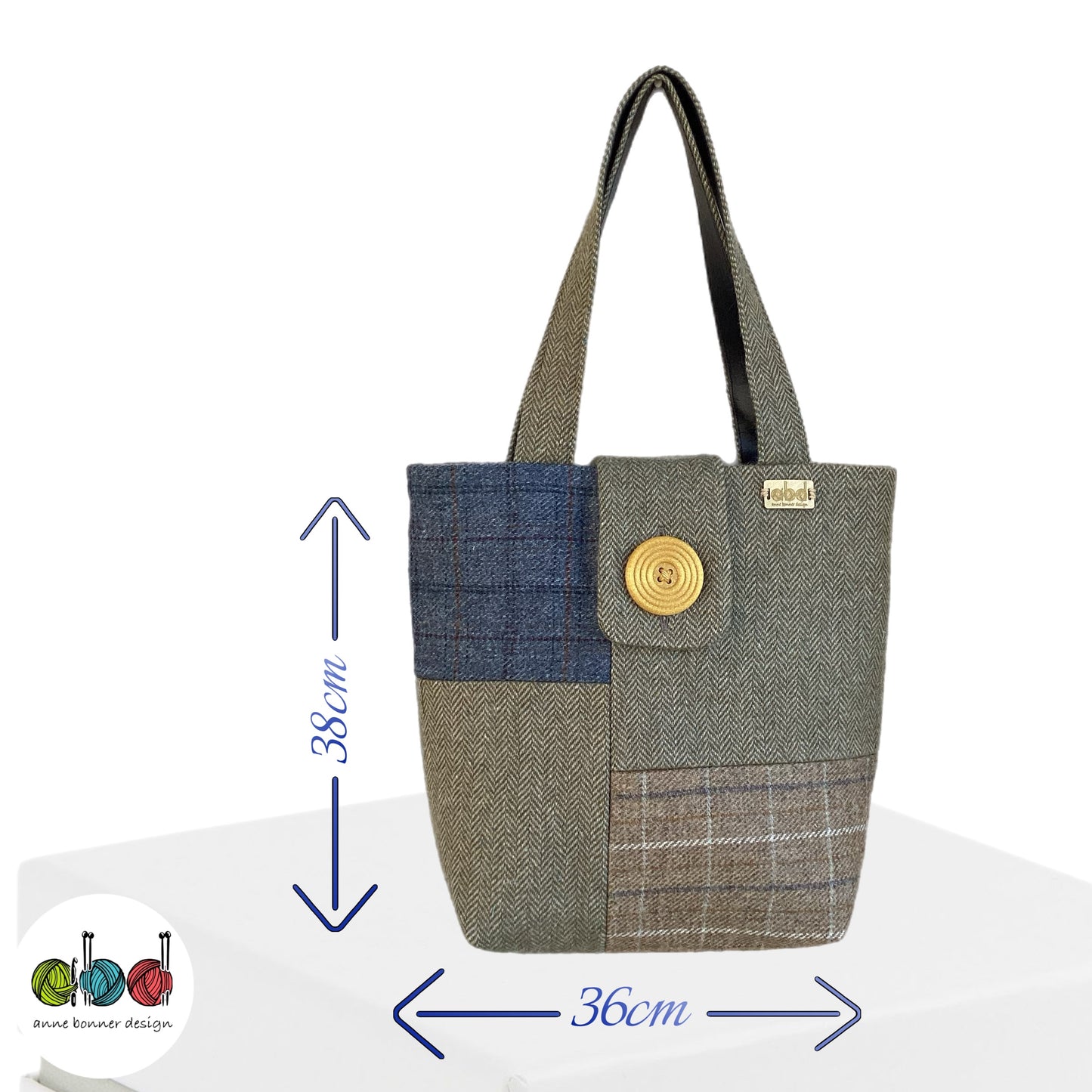 Handcrafted Donegal Tweed Tote Bag – One of a Kind | TB005