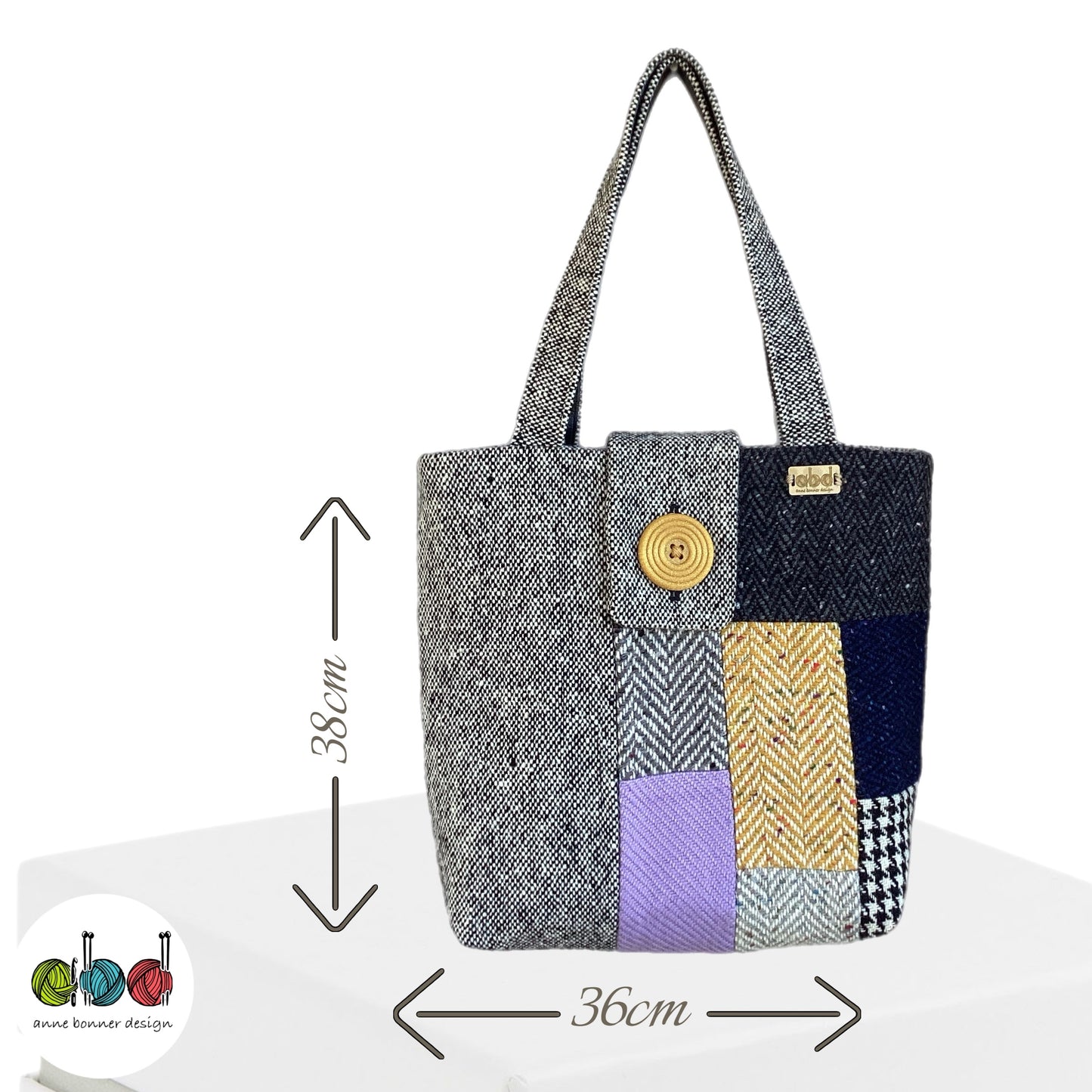 Handcrafted Donegal Tweed Tote Bag – One of a Kind | TB001