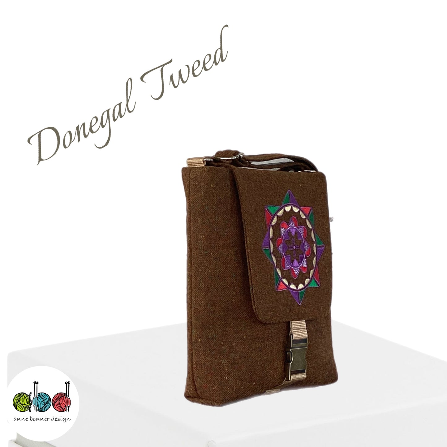 Handcrafted Donegal Tweed Crossbody Bag – One of a Kind |CB017