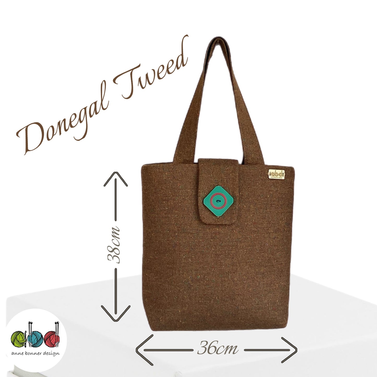 Handcrafted Donegal Tweed Tote Bag – One of a Kind | TB010