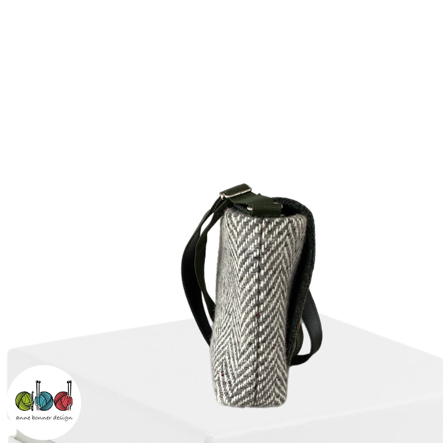 Handcrafted Donegal Tweed Crossbody Bag – One of a Kind |  CB005