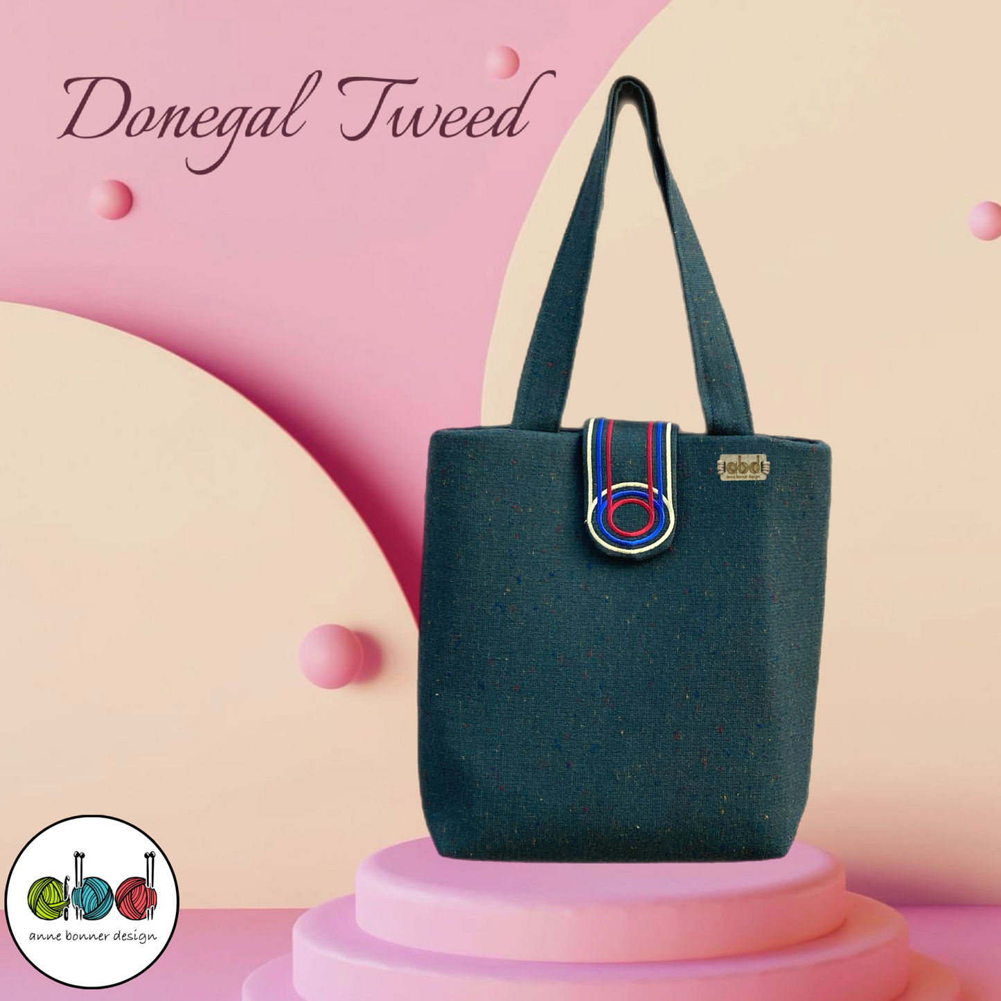 Handcrafted Donegal Tweed Tote Bag – One of a Kind | TB013