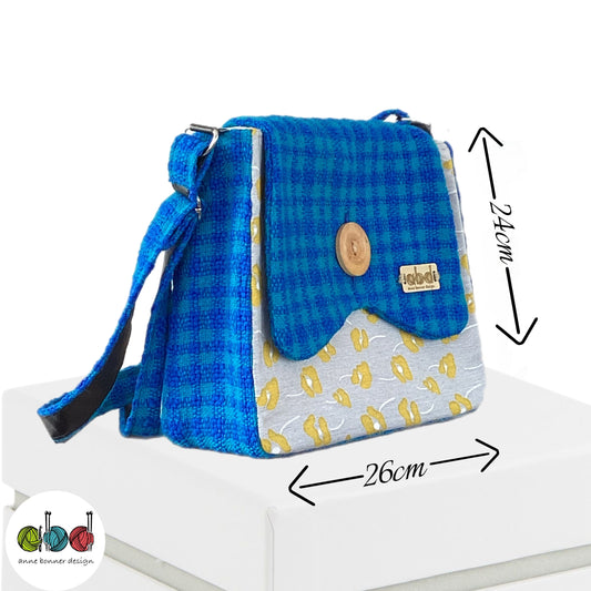Handcrafted Donegal Tweed Crossbody Bag – One of a Kind | CB008